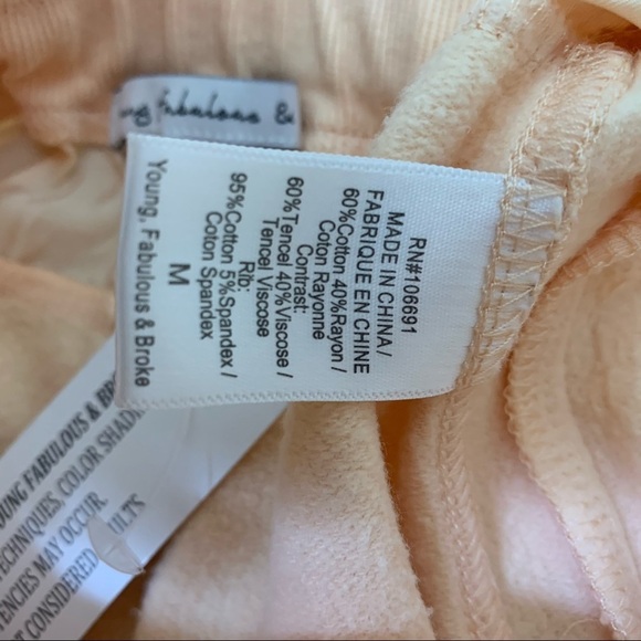 Young Fabulous & Broke Peach Odin Jogger M NWT - Picture 8 of 11